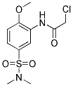 2-CHLORO-N-(5-[(DIMETHYLAMINO)SULFONYL]-2-METHOXYPHENYL)ACETAMIDE Struktur