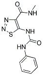 5-[(ANILINOCARBONYL)AMINO]-N-METHYL-1,2,3-THIADIAZOLE-4-CARBOXAMIDE Struktur