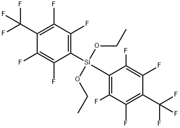 DIETHOXYBIS(4-PERFLUOROTOLYL)SILANE Struktur