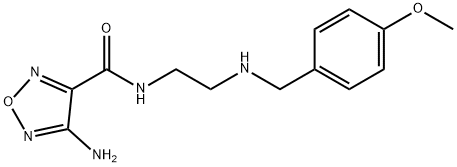 4-AMINO-N-(2-((4-METHOXYBENZYL)AMINO)ETHYL)-1,2,5-OXADIAZOLE-3-CARBOXAMIDE Struktur