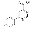 6-(4-FLUORO-PHENYL)-PYRIMIDINE-4-CARBOXYLIC ACID Struktur