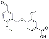 4-[(5-FORMYL-2-METHOXYBENZYL)OXY]-3-METHOXYBENZOIC ACID Struktur