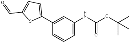 [3-(5-FORMYL-THIOPHEN-2-YL)-PHENYL]-CARBAMIC ACID TERT-BUTYL ESTER Struktur