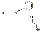 2-[[(2-AMINOETHYL)THIO]METHYL]BENZONITRILE HYDROCHLORIDE Struktur