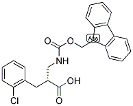 (R)-3-(2-CHLORO-PHENYL)-2-[(9H-FLUOREN-9-YLMETHOXYCARBONYLAMINO)-METHYL]-PROPIONIC ACID Struktur