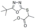 METHYL 2-[(5-TERT-BUTYL-1,3,4-OXADIAZOL-2-YL)SULFANYL]PROPANOATE Struktur