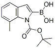 7-METHYL-1-(TERT-BUTOXYCARBONYL)INDOLE-2-BORONIC ACID Struktur