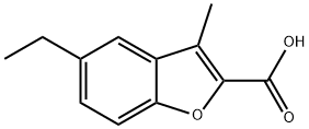 5-ETHYL-3-METHYL-BENZOFURAN-2-CARBOXYLIC ACID Struktur