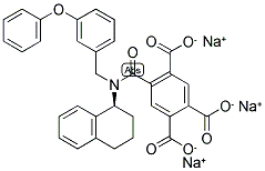 5-[[[(3-PHENOXYPHENYL)METHYL][(1S)-1,2,3,4-TETRAHYDRO-1-NAPHTHALENYL]AMINO]CARBONYL]-1,2,4-BENZENETRICARBOXYLIC ACID SODIUM SALT Struktur