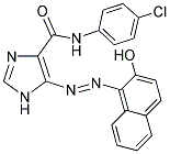 N-(4-CHLOROPHENYL)-5-[(E)-(2-HYDROXY-1-NAPHTHYL)DIAZENYL]-1H-IMIDAZOLE-4-CARBOXAMIDE Struktur