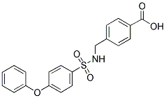 4-(([(4-PHENOXYPHENYL)SULFONYL]AMINO)METHYL)BENZOIC ACID Struktur