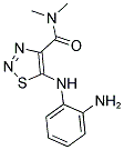 5-[(2-AMINOPHENYL)AMINO]-N,N-DIMETHYL-1,2,3-THIADIAZOLE-4-CARBOXAMIDE Struktur