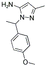 2-[1-(4-METHOXY-PHENYL)-ETHYL]-5-METHYL-2H-PYRAZOL-3-YLAMINE Struktur