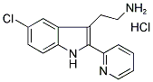 2-(5-CHLORO-2-PYRIDIN-2-YL-1H-INDOL-3-YL)-ETHYLAMINE MONOHYDROCHLORIDE Struktur