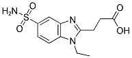 3-[5-(AMINOSULFONYL)-1-ETHYL-1H-BENZIMIDAZOL-2-YL]PROPANOIC ACID Struktur