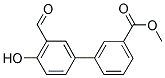 METHYL 3'-FORMYL-4'-HYDROXY[1,1'-BIPHENYL]-3-CARBOXYLATE Struktur