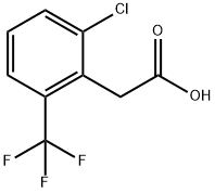 2-CHLORO-6-(TRIFLUOROMETHYL)PHENYLACETIC ACID Struktur