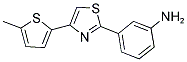 3-[4-(5-METHYL-THIOPHEN-2-YL)-THIAZOL-2-YL]-PHENYLAMINE Struktur