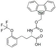 (S)-2-(9H-FLUOREN-9-YLMETHOXYCARBONYLAMINO)-4-(2-TRIFLUOROMETHOXY-PHENYL)-BUTYRIC ACID Struktur