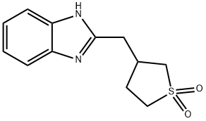 2-[(1,1-DIOXIDOTETRAHYDROTHIEN-3-YL)METHYL]-1H-BENZIMIDAZOLE Struktur