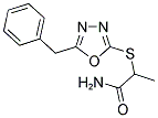 2-[(5-BENZYL-1,3,4-OXADIAZOL-2-YL)SULFANYL]PROPANAMIDE Struktur