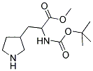 2-TERT-BUTOXYCARBONYLAMINO-3-PYRROLIDIN-3-YL-PROPIONIC ACID METHYL ESTER Struktur