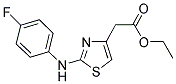 ETHYL [2-(4-FLUORO-PHENYLAMINO)-THIAZOL-4-YL]-ACETATE Struktur