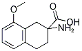 2-AMINO-8-METHOXY-1,2,3,4-TETRAHYDRO-NAPHTHALENE-2-CARBOXYLIC ACID Struktur