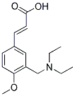 (2E)-3-(3-[(DIETHYLAMINO)METHYL]-4-METHOXYPHENYL)-2-PROPENOIC ACID Struktur