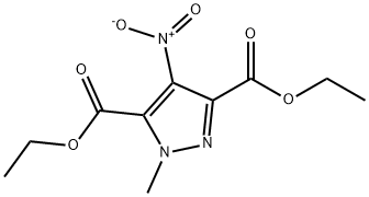 1-METHYL-4-NITRO-1 H-PYRAZOLE-3,5-DICARBOXYLIC ACID DIETHYL ESTER Struktur