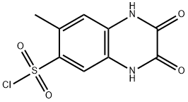 7-METHYL-2,3-DIOXO-1,2,3,4-TETRAHYDRO-QUINOXALINE-6-SULFONYL CHLORIDE Struktur