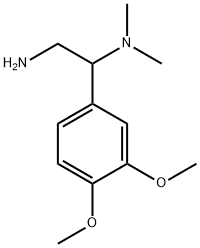 N-[2-AMINO-1-(3,4-DIMETHOXYPHENYL)ETHYL]-N,N-DIMETHYLAMINE Struktur