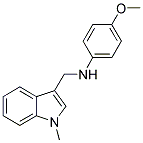 N-(4-METHOXYPHENYL)-N-[(1-METHYL-1H-INDOL-3-YL)METHYL]AMINE Struktur