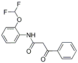 N-[2-(DIFLUOROMETHOXY)PHENYL]-3-OXO-3-PHENYLPROPANAMIDE Struktur