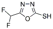 5-(DIFLUOROMETHYL)-1,3,4-OXADIAZOL-2-YL HYDROSULFIDE Struktur