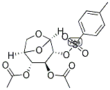 3,4-DI-O-ACETYL-1,6-ANHYDRO-2-O-P-TOLUENESULFONYL-BETA-D-GLUCOPYRANOSE Struktur