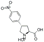 (+/-)-TRANS-4-(4-NITROPHENYL)PYRROLIDINE-3-CARBOXYLIC ACID HYDROCHLORIDE Struktur