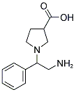 1-(2-AMINO-1-PHENYL-ETHYL)-PYRROLIDINE-3-CARBOXYLIC ACID Struktur