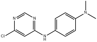 N-(6-CHLORO-4-PYRIMIDINYL)-N-[4-(DIMETHYLAMINO)PHENYL]AMINE Struktur