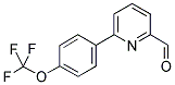 6-[4-(TRIFLUOROMETHOXY)PHENYL]PYRIDINE-2-CARBALDEHYDE Struktur