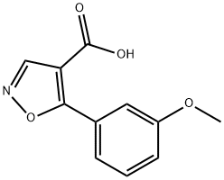 5-(3-METHOXY-PHENYL)-ISOXAZOLE-4-CARBOXYLIC ACID Struktur