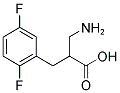 2-AMINOMETHYL-3-(2,5-DIFLUORO-PHENYL)-PROPIONIC ACID Struktur