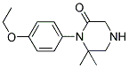 1-(4-ETHOXYPHENYL)-6,6-DIMETHYLPIPERAZIN-2-ONE Struktur