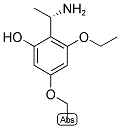 (S)-2-(1-AMINO-ETHYL)-3,5-DIETHOXY-PHENOL Struktur