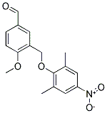 3-[(2,6-DIMETHYL-4-NITROPHENOXY)METHYL]-4-METHOXYBENZALDEHYDE Struktur