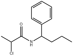 2-CHLORO-N-(1-PHENYLBUTYL)PROPANAMIDE Struktur