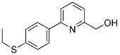 (6-[4-(ETHYLTHIO)PHENYL]PYRIDIN-2-YL)METHANOL Struktur