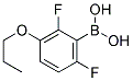 2,6-DIFLUORO-3-PROPOXYPHENYLBORONIC ACID Struktur