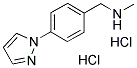 N-METHYL-1-[4-(1H-PYRAZOL-1-YL)PHENYL]METHANAMINE DIHYDROCHLORIDE Struktur