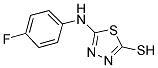 5-[(4-FLUOROPHENYL)AMINO]-1,3,4-THIADIAZOLE-2-THIOL Struktur